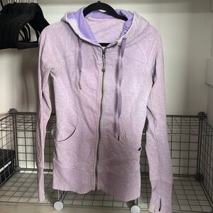 Purple lululemon hoody - wear on sleeves - size 4